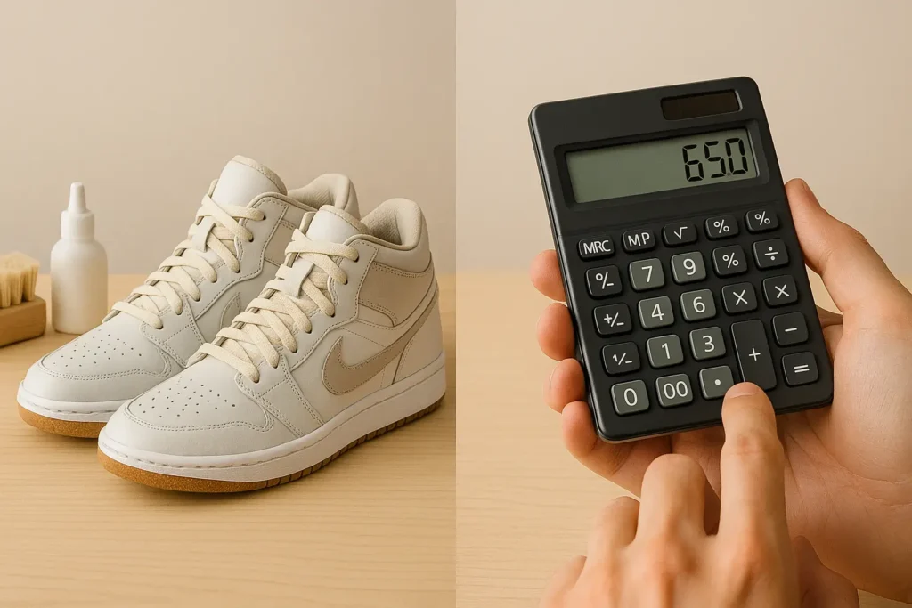 quanto vale um tênis restaurado